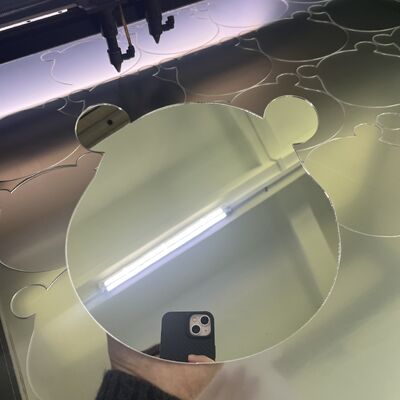 Καλή τιμή Πρωταθλήματα ακρυλικού Laser Cut Animal Art Mirror κατασκευαστής ακρυλικός καθρέφτης σε απευθείας σύνδεση